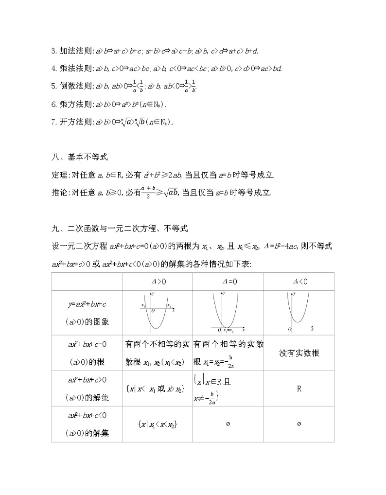 考前必背知识点-2022版数学必修第一册 湘教版（2019）  同步练习 （Word含解析）03