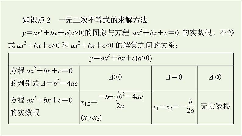 2021_2022学年新教材高中数学第1章预备知识44.2一元二次不等式及其解法课件北师大版必修第一册08