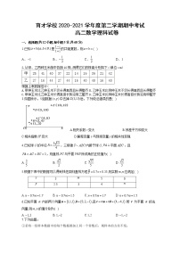 安徽省滁州市定远县育才学校2020-2021学年高二下学期期中考试数学（理）试题（含答案）