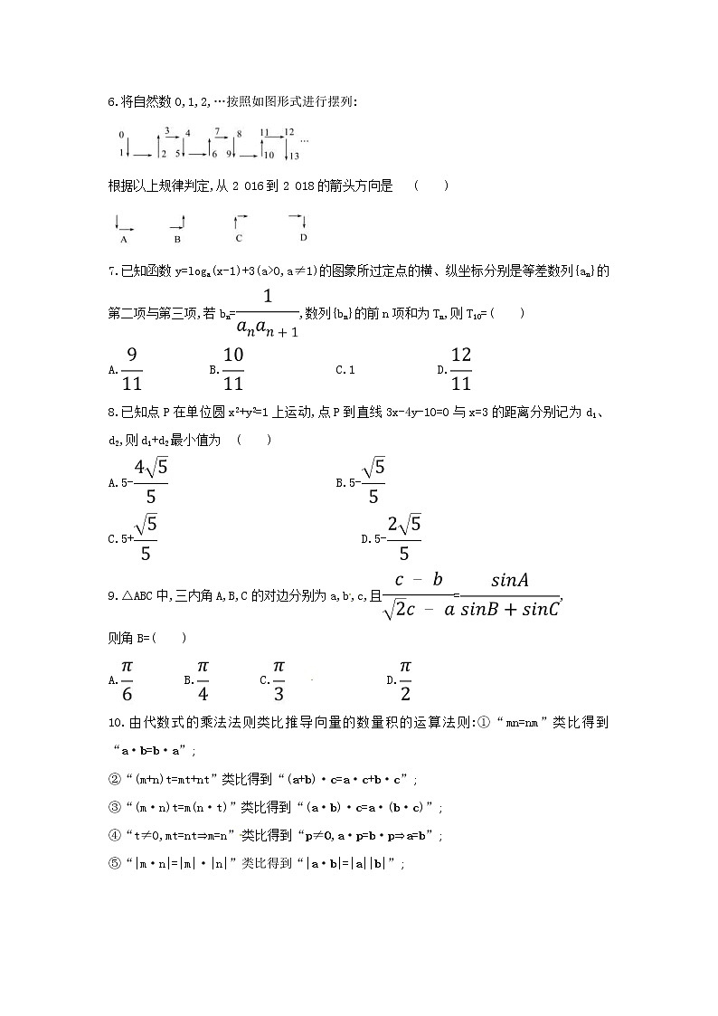 高考数学(文数)二轮复习小题标准练习卷05（学生版）第2页