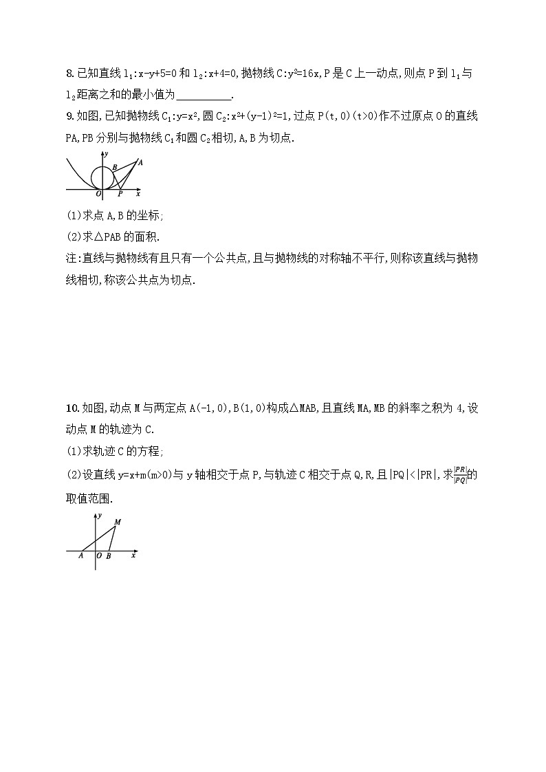 高考数学(文数)二轮专题突破训练16《椭圆、双曲线、抛物线》 (教师版)第2页