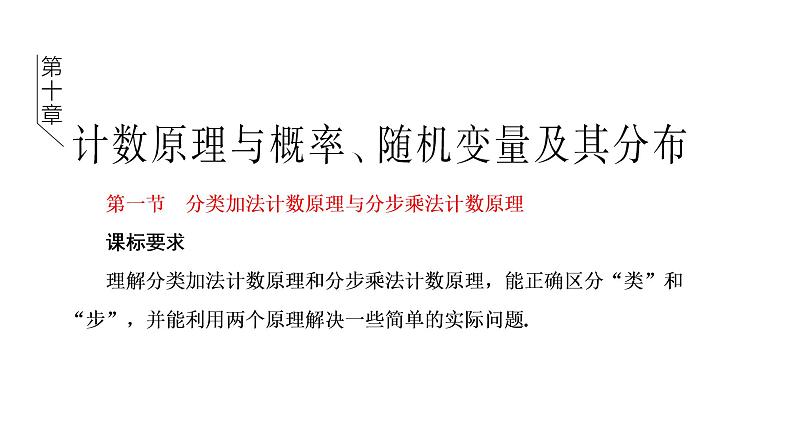 第一节  分类加法计数原理与分步乘法计数原理第1页