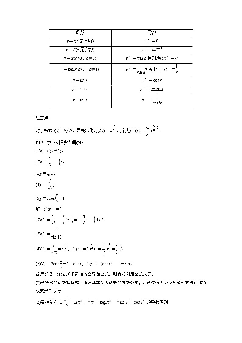 第二章 §3　导数的计算学案03