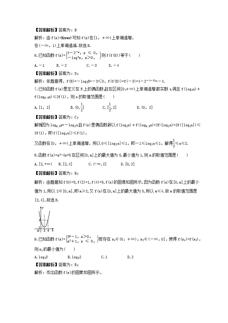 高考数学(理数)二轮复习专题强化训练02《函数的基本性质》 (教师版)02