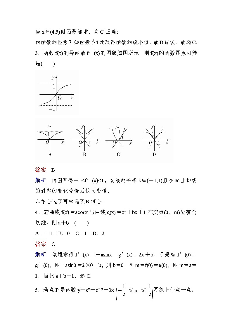 高考数学(理数)一轮课后刷题练习：第2章　函数、导数及其应用2.10(教师版)第2页