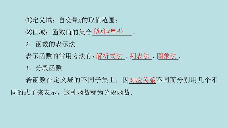 2022届高考数学理一轮复习新人教版课件：第二章函数导数及其应用第一节函数及其表示03