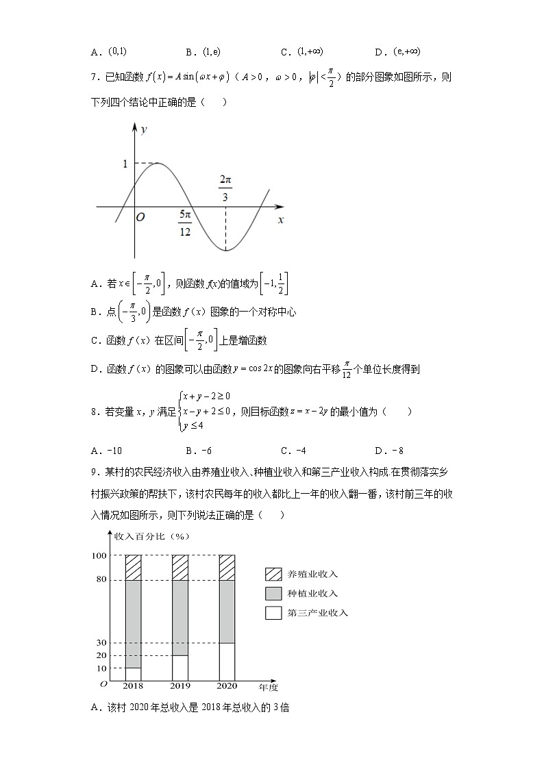 安徽省滁州市定远县育才学校2021-2022学年高三下学期开学考试数学（理）试题含答案02