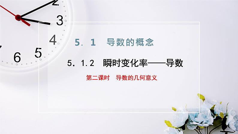 2021-2022新教材苏教版数学选择性必修第一册课件：5.1.2　第二课时　导数的几何意义02