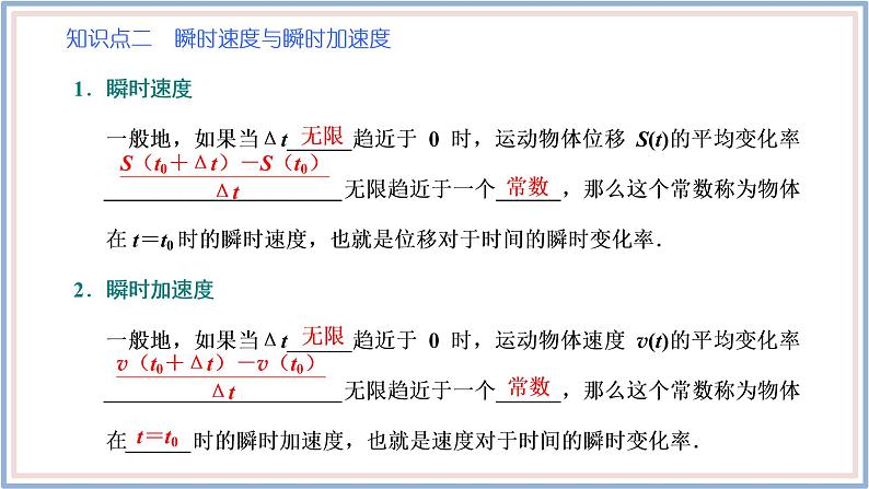 2021-2022新教材苏教版数学选择性必修第一册课件：5.1.2　第一课时　瞬时变化率与导数06