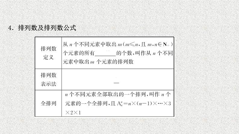 2022届高中数学新北师大版选择性必修第一册 第五章 2第1课时排列与排列数排列数公式 课件（43张）07