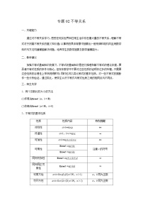 02不等关系 高考数学高频考点题型含解析