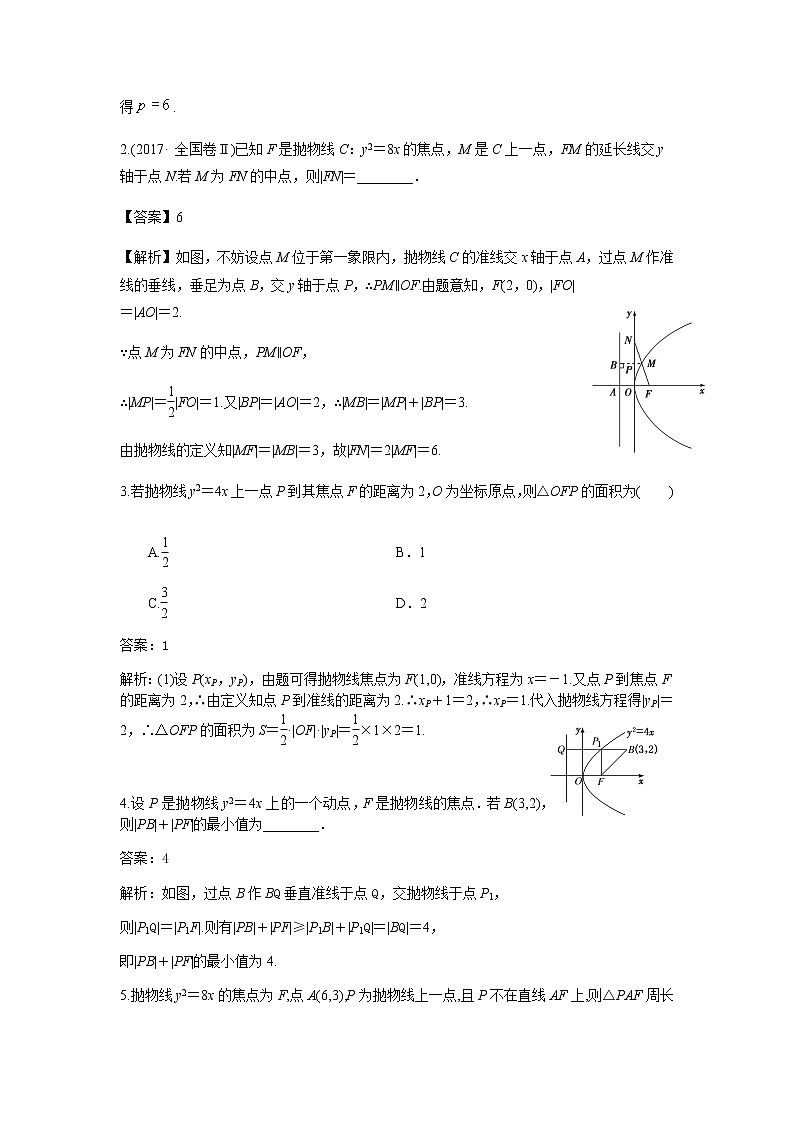 43抛物线 高考数学高频考点题型含解析第3页
