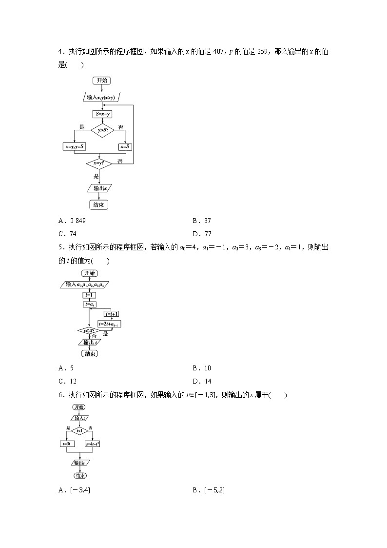 高考数学(文数)一轮复习课时练习：10.1《算法与程序框图、基本算法语句》第2页