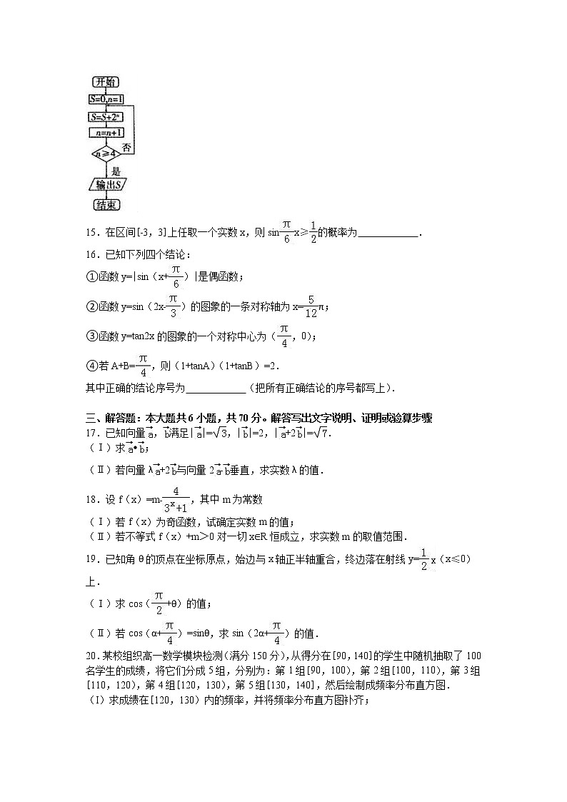 (推荐)2015-2016学年山东省潍坊市高一(下)期末数学试卷第3页
