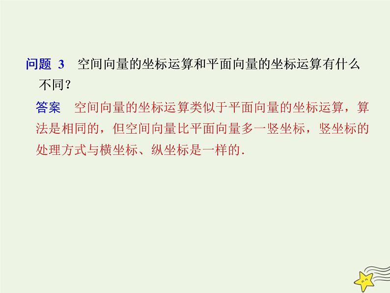 2021_2022高中数学第三章空间向量与立体几何1空间向量及其运算4空间向量的正交分解及其坐标运算1课件新人教A版选修2_108