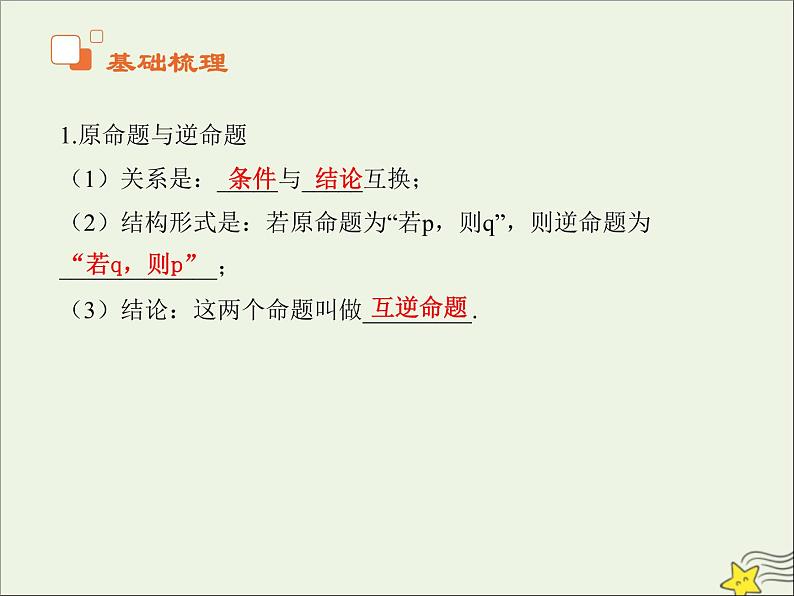 2021_2022高中数学第一章常用逻辑用语1命题及其关系23四种命题四种命题间的关系3课件新人教A版选修2_104