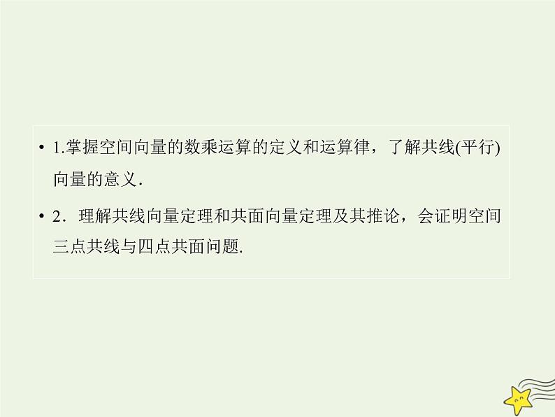 2021_2022高中数学第三章空间向量与立体几何1空间向量及其运算2空间向量的数乘运算1课件新人教A版选修2_102