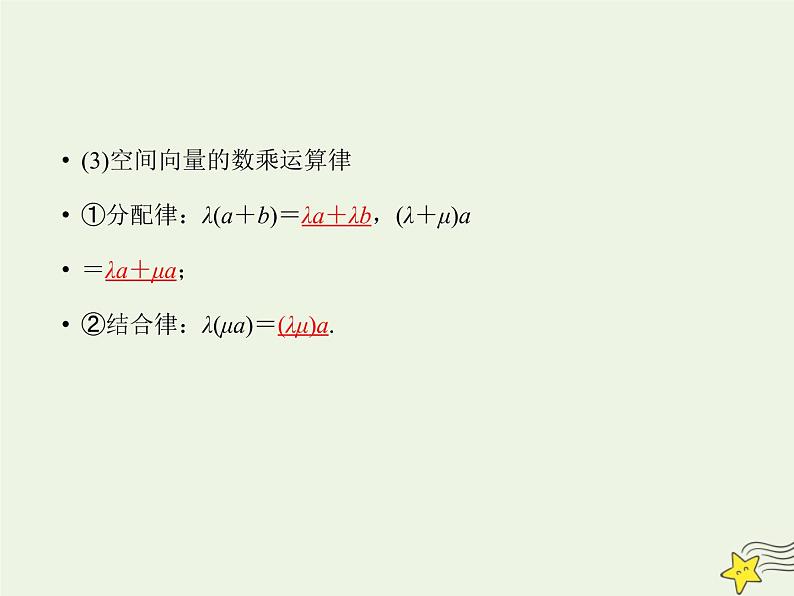 2021_2022高中数学第三章空间向量与立体几何1空间向量及其运算2空间向量的数乘运算1课件新人教A版选修2_105