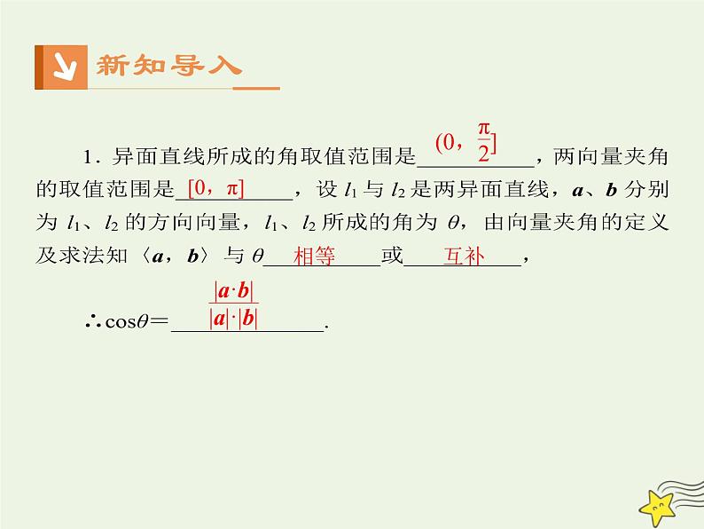 2021_2022高中数学第三章空间向量与立体几何2立体几何中的向量方法1课件新人教A版选修2_1第3页