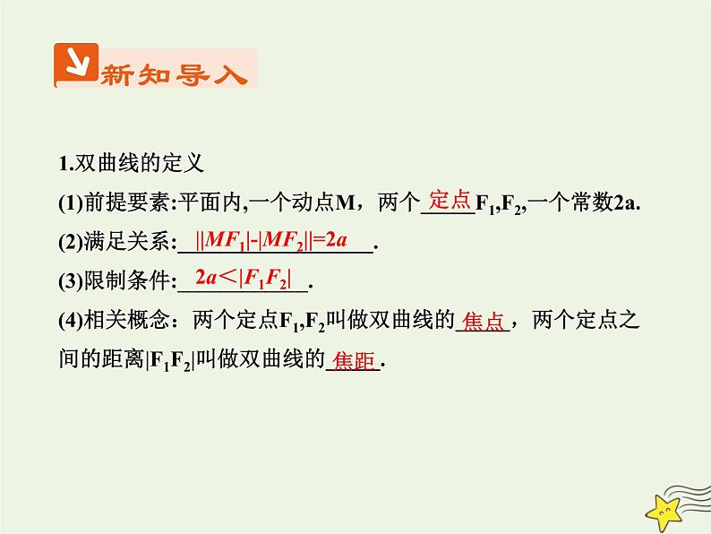 2021_2022高中数学第二章圆锥曲线与方程3双曲线1双曲线及其标准方程3课件新人教A版选修2_1第2页