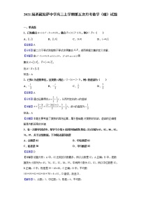 2021届西藏拉萨中学高三上学期第五次月考数学（理）试题（含解析）