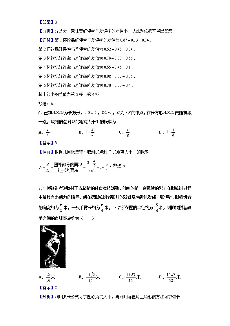 2021届湖南省长郡、雅礼、一中、附中联合编审名校卷（全国卷）高三月考数学（文）试题（九）（含解析）03