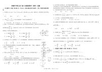 2020届四川省成都树德中学高三三诊模拟考试  数学（理） PDF版练习题