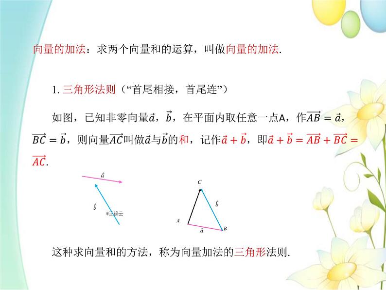 6.2.1向量的加法运算 人教A版高中数学必修二课件第6页