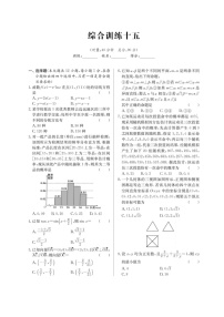 高考数学(理数)二轮专题课时练习41综合训练十五（含解析）