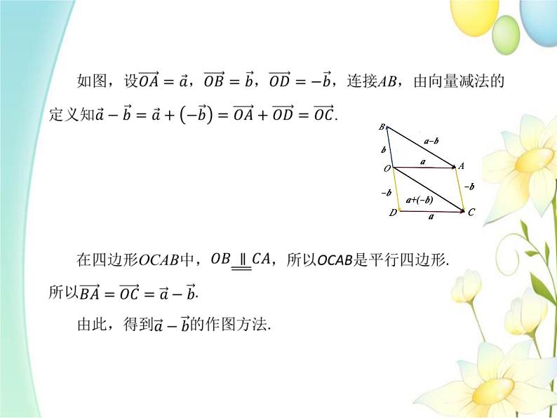 6.2.2向量的减法运算 人教A版高中数学必修二课件第6页