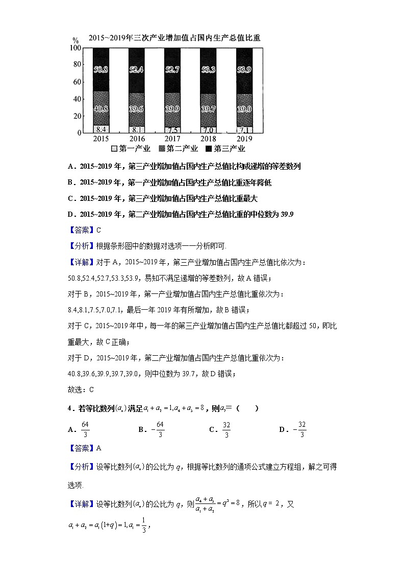 2021届安徽省合肥六中高三6月份高考数学（理）模拟试题含解析第2页
