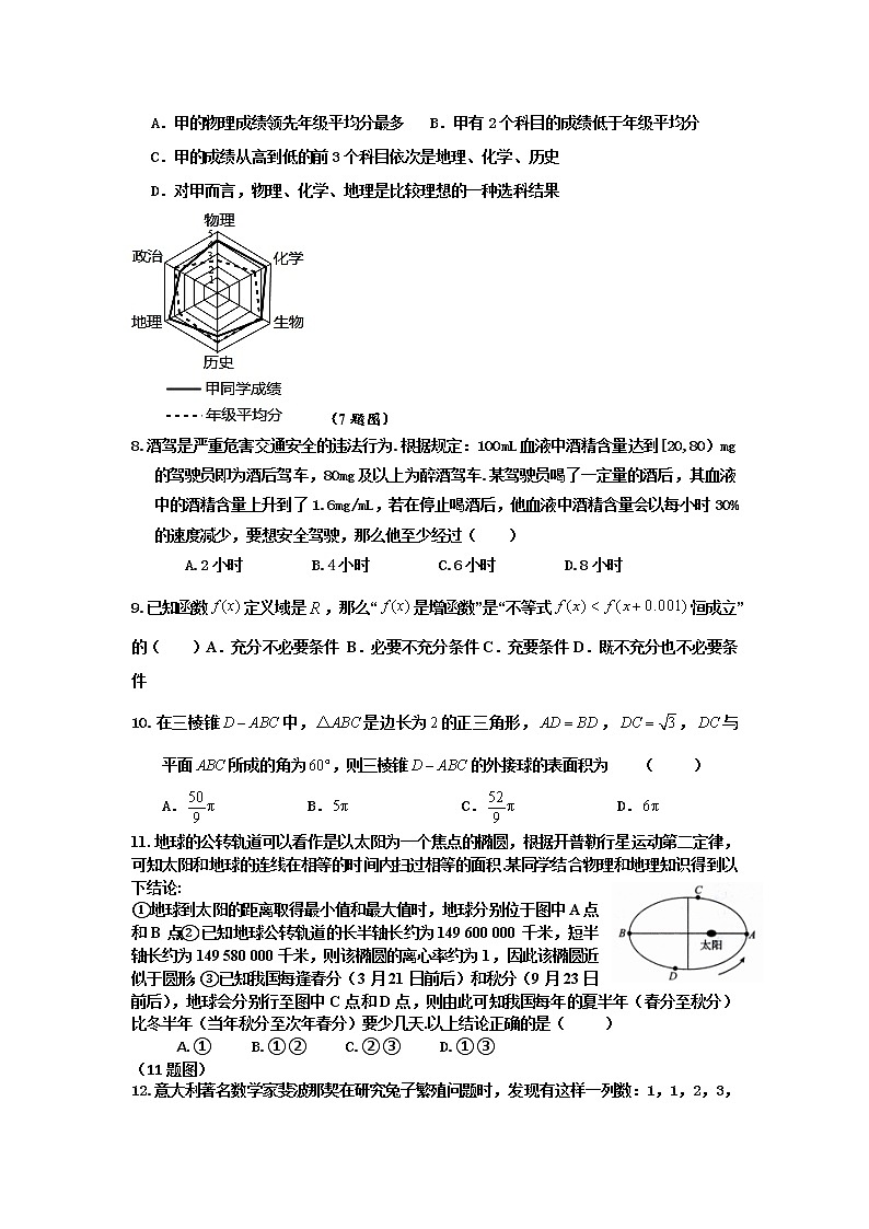 2020-2021学年河北省衡水市第十四中学高二上学期三调考试（校外）数学试题含解析02