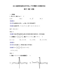 2021届陕西省西安中学高三下学期第十次模拟考试数学（理）试题（含解析）