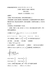 四川省九市联考-雅安2020届高三第二次模拟考试（文+理）数学试题含答案