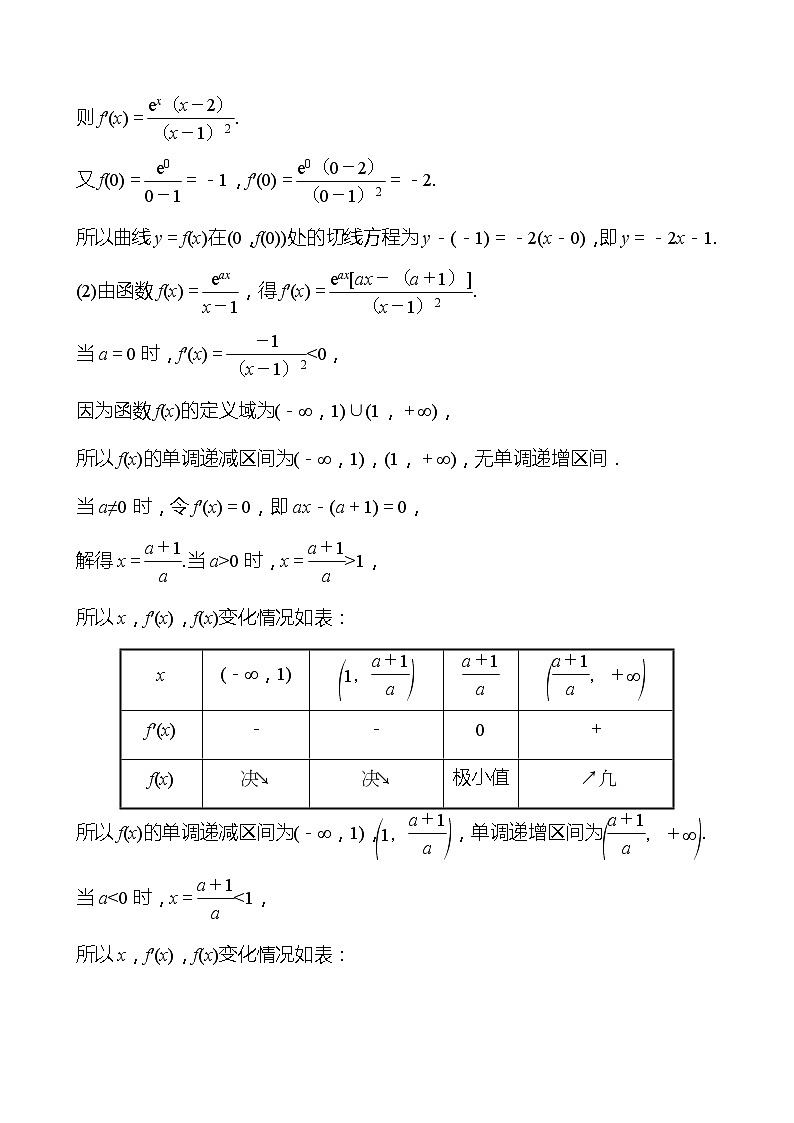 第二篇专题六第1课时导数与函数的单调性、极值、最值问题 2022版高考数学复习讲义第3页