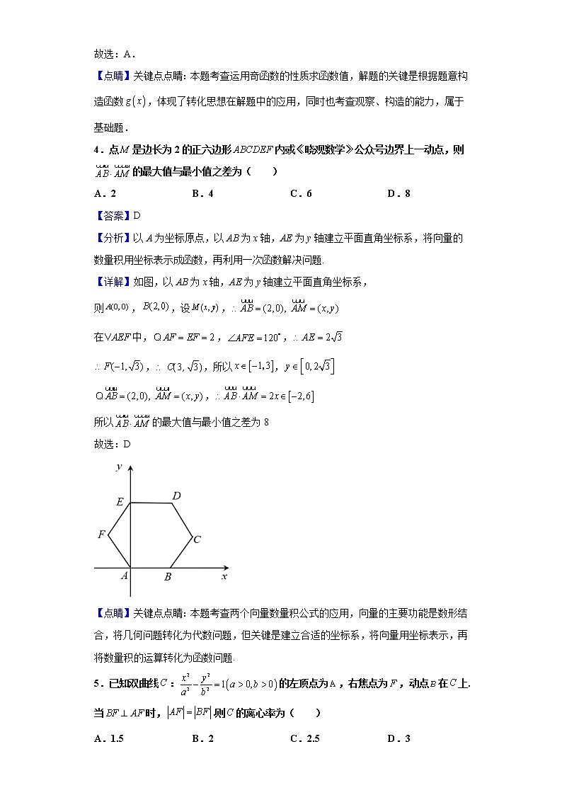 2021届中国人民大学附属中学高三3月开学检测数学试题（含解析）第2页