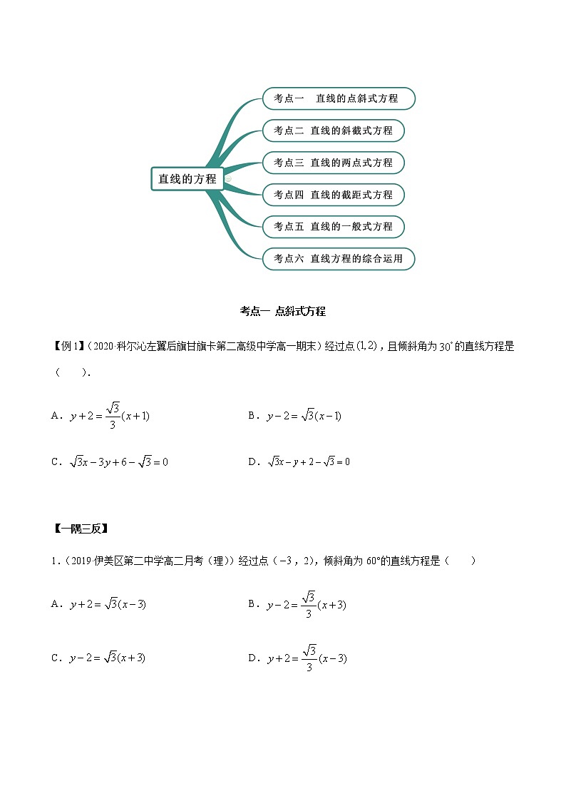 2.2 直线方程（精讲）（原卷版）第2页