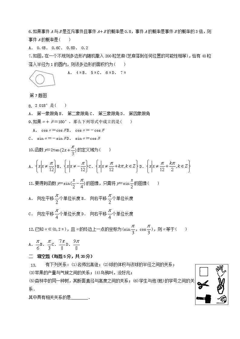陕西省黄陵中学2020-2021学年高一下学期期中考试数学（理）试题（含答案与解析）第2页