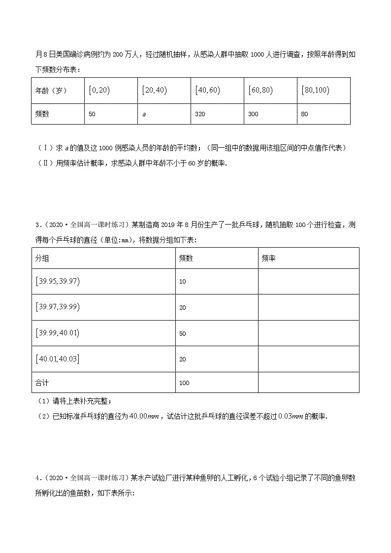 10.3 频率与概率（精练）（原卷版）第3页