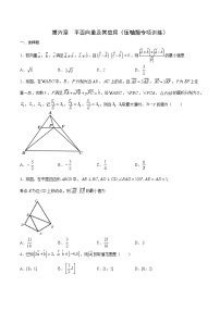 第六章 平面向量及其应用（压轴题专项训练）-2021-2022学年高一数学下学期期末复习全通关（人教A版2019必修第二册）