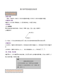 第六章 平面向量及其应用（知识梳理）-2021-2022学年高一数学下学期期末复习全通关（人教A版2019必修第二册）