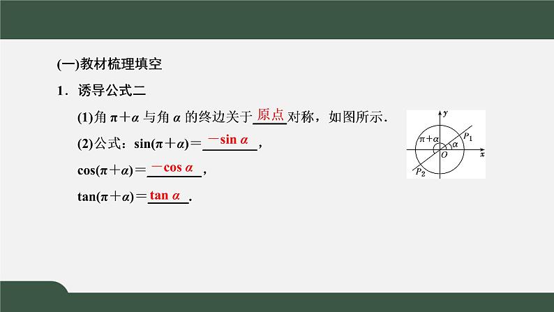 5.3.1 诱导公式   诱导公式二、三、四（课件）-2021-2022学年高一数学同步精品课件（新人教A版2019必修第一册）03