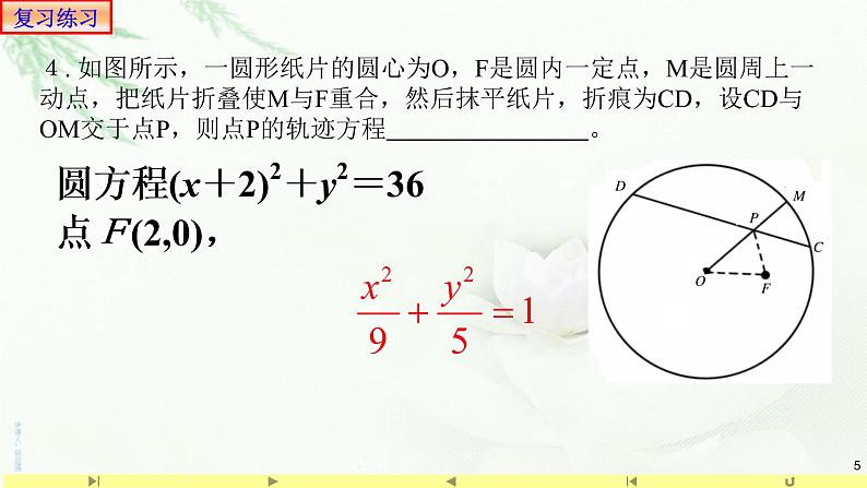 3.1.2椭圆的几何性质(3)求离心率-课件-山东省滕州市第一中学人教A版（2019版）高中数学选择性必修一05