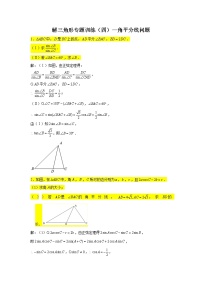 第6章 解三角形专题训练（四）—角平分线问题-【新教材】2021-2022学年人教A版（2019）高中数学必修第二册专项训练