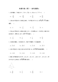 第6章 向量专题训练（四）—高考真题1-【新教材】2021-2022学年人教A版（2019）高中数学必修第二册专项训练