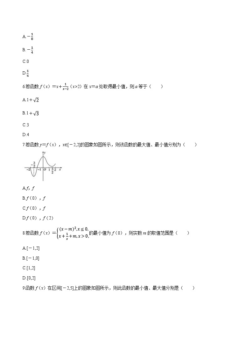 专题15 函数的最大值-2021-2022学年高一数学培优对点题组专题突破（人教A版2019必修第一册）02