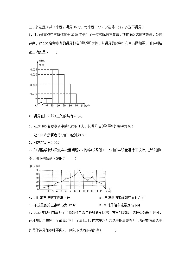 9.2样本估计总体（提升练）-2020-2021学年下学期高一数学同步课堂（人教A版2019必修第二册）原卷版第3页