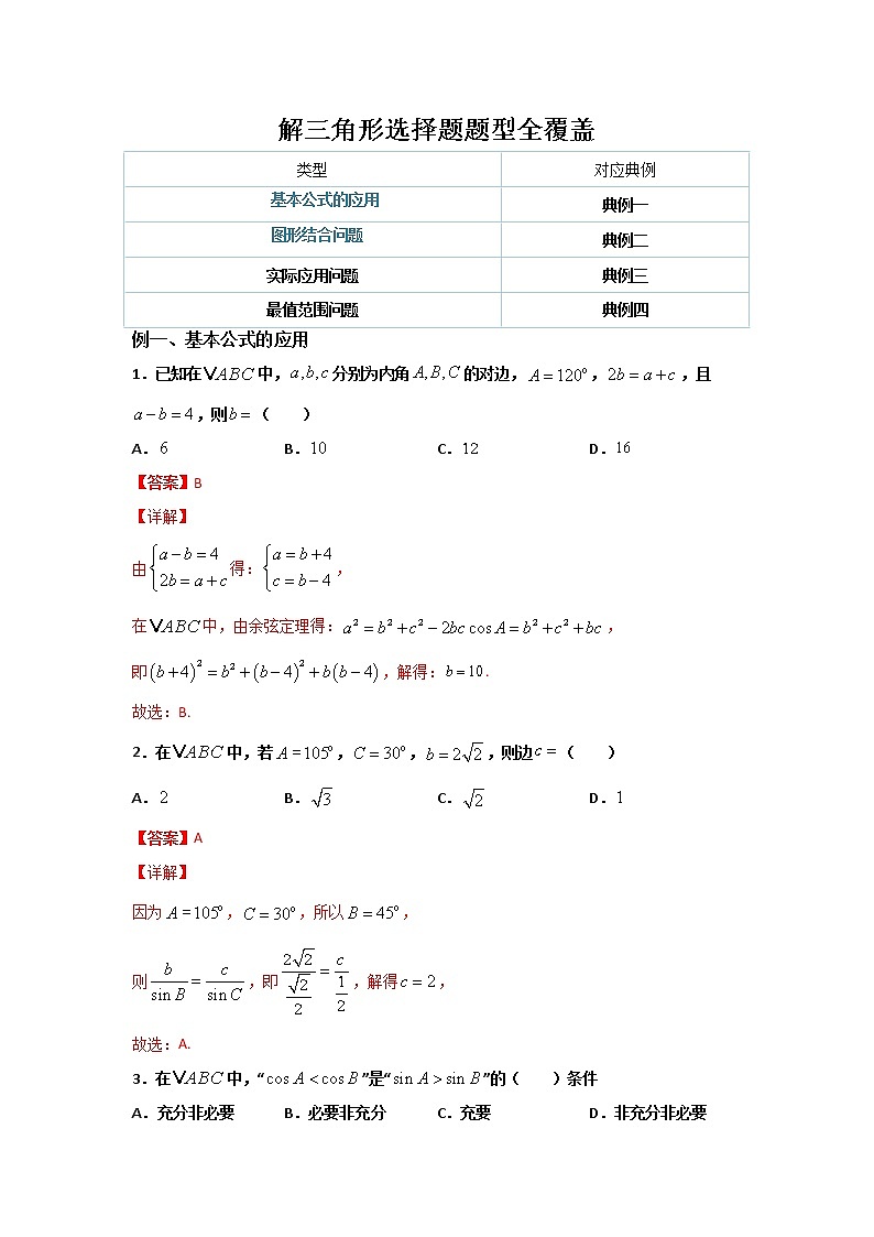 第六章 平面向量及其应用（解三角形客观题题型全覆盖）- 学年高一数学下学期期末备考专题全攻略（人教A版2019）学案01