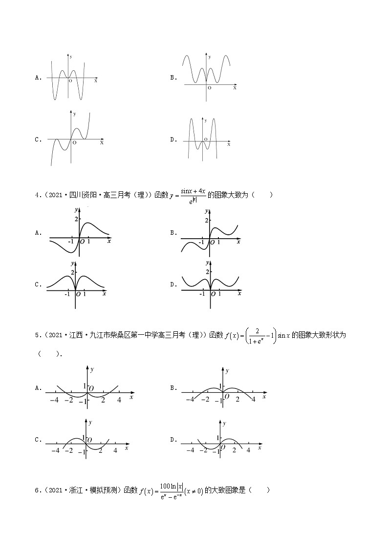 专题05 函数图象的辨析-新高考数学高频考点 题型专项练习(新高考适用)02