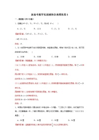 新高考数学实战演练仿真模拟卷3（带答案）